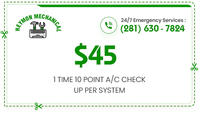 $45 1 Time 10 Point A/C Check Up Per System | Heymon Mechanical